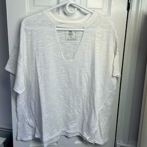 Free People oversized extremely soft cutout t-shirt Size small but fits large